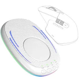 Virga Care 788567535646 Undetectable Mouse Jiggler Ultra-thin And Silent Mover With Timer Driver-