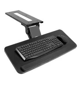 Mount-kb03b Vivo New Adjustable Computer Keyboard Mouse Platform Tray Under Desk Mount 25 Inch