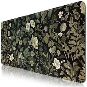 Vorruil 634052418751 Gaming Mouse Pad Greenplant Mousepad With Non-slip Base Stitched Edges Gift