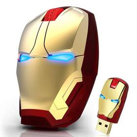 Vsvabefv M8-gold Cool Wireless Mouse 2.4 G Portable Ergonomic Optical With Usb