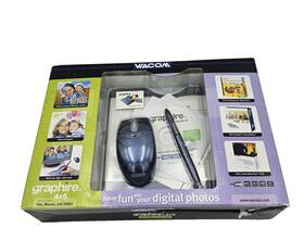 Wacom -430/b0-a Graphire 3 4x5 Usb Tablet With Pen Mouse And Software Cds Cte430sa New Sealed