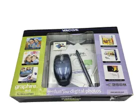 Cte430sa Wacom -430/b0-a Graphire 3 4x5 Usb Tablet With Pen Mouse And Software Cds New Sealed