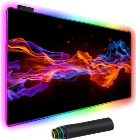 Mp042 Weyingle Rgb Gaming Mouse Pad Extended Large Led Mousepads Non-slip Rubber Base With 1