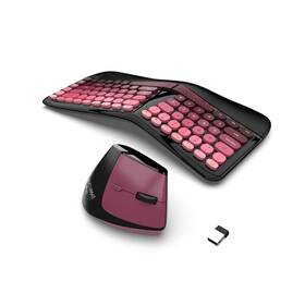Wireless Keyboard 831477 Ergonomic And Mouse Set With Wrist Rest For Computer / Laptop