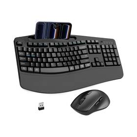 Wireless Keyboard 831545 Ergonomic And Mouse Combo With Wrist Rest For Windows Mac Os