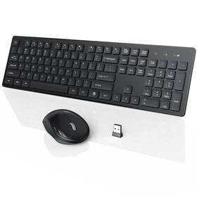 Wisfox 736139271287 Wireless Keyboard And Mouse Full-size Com