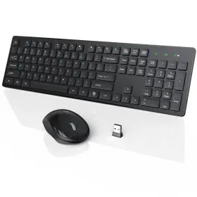 Wisfox 736139271287 Wireless Keyboard And Mouse Full-size Com