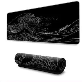 Hl003 Wufciybo Japanese Sea Wave Gaming Mouse Pad Anime Mousepad Extended Kanagawa