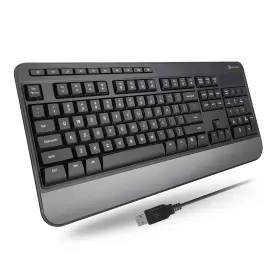 B08g1wns6f X9 Performance Wired Usb Keyboard - Ergonomic Full Size With Media Keys And Wrist Rest