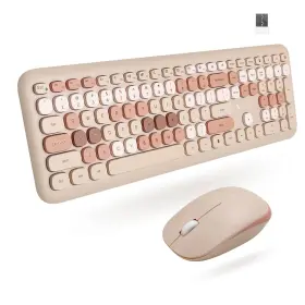 Hu-xi-201 X9 Performance Colorful Keyboard And Mouse Wireless - 2.4g Aesthetic An