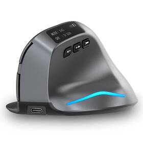 Zelotes 930748003213 Bluetooth Wireless Mouse With Display Rechargeable 3200dpi ... Fast Ship