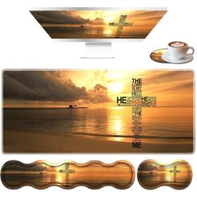 Zhuheheah Zhu-z12-mousepad-z-012 Large Mouse Pad Set Desktop Keyboard Wrist Pad