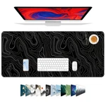 Galdas Mouse Pad For Gaming,xxl 31.5L 11.8W Inches, Topographic Map Balck New. Price: $24.99.