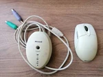Microsoft Wheel Mouse X08-41472 And Wireless Receiver X08-25291 Used. Price: $45.00.