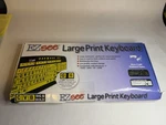 Ezsee Datacal Large Print Wired Computer Keyboard CD1038 Black Yellow Keys Open. Price: $29.99.