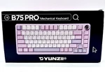 Wireless Mechanical Keyboard Yunzii Model B75 Pro - Purple Open. Price: $50.00.