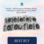 Lot New Genuine Hp Halley Wired Usb Mouse L96910-001 Desktop 320M HSA-C001M. Price: $34.00.