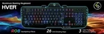 Iogear Kaliber Gaming Hver Aluminum Keyboard, Black/gray, Qty 1, Gift New. Price: $40.00.