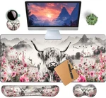 4-PIECE Extended Large Mouse Pad Set For Women With Highland Cow Design I... New. Price: $42.27.