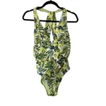Adore Me Monroe Contour Palm Paradise Halter Neck One Piece Swimsuit Sz 0X Nwt New. Price: $35.00.