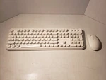 Letton V2020 Wireless Keyboard & Mouse Combo Typewriter Style White Usb Tested Used. Price: $24.99.