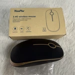 Vssoplor 2.4G Wireless Optical Mouse MS001 Plug & Play Silent Black Gold New. Price: $8.95.
