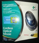 Logitech Cordless Optical Wireless Mouse Blue/silver 800 Dpi Scroll Wheel New. Price: $50.00.