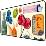 Cute Vibrant Deskpad, Patterned Collage Desktop Mouse Xxl, Beige Large Ga... New. Price: $29.02.