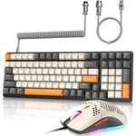 Ziyou Lang K3 Mechanical Gaming Keyboard And Mouse Combo Wired Coiled Cable New. Price: $35.99.