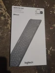 Logitech Keys-to-go Slim Bluetooth Keyboard For Iphone, Ipad, & Apple Tv Stone New. Price: $50.00.