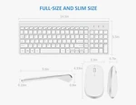 Wireless Keyboard &mouse Fenifox Usb Slim 2.4G Full-size Windows Mac-silver Wht Open. Price: $23.99.