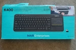 Logitech K400 (920-003070) Wireless Keyboard Open. Price: $23.97.