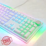 I-rocks K71M Rgb Mechanical Keyboard Blue Switch White Pbt 107 Keys Usb-c New. Price: $139.90.