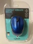 Logitech Compact 2.4GHZ Wireless Mouse 910-005754 (blue) Open. Price: $19.96.