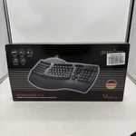 Perixx PERIBOARD-312 Ergonomic Backlit Keyboard Wired Usb With Hubs Black New. Price: $30.00.
