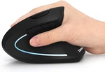 Ergonomic Mouse, Lekvey Vertical Wireless - Rechargeable 2.4G Black New. Price: $16.99.