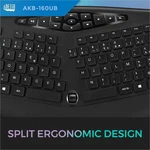 Adesso Truform AKB-160UB Ergonomic Desktop Keyboard New. Price: $80.21.