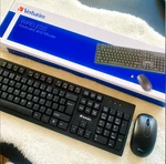 Verbatim Usb Wireless Keyboard And Mouse Combo, Black Used. Price: $12.99.