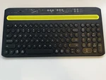 Onn Surf Multi Device Bluetooth Wireless Full Size Keyboard Tested & Working Used. Price: $18.95.