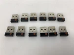 Lot Of 12 Logitech Dell C-U0007 C-U008 C-U0003 Usb Receiver Used. Price: $120.00.