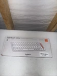 Logitech Pop Icon Keys Compact Wireless Keyboard, White/orange 920-012935 New. Price: $29.99.