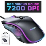 KB20 7200 Dpi Rgb Wired Gaming Mouse With 6 Programmable Buttons For Pc/laptop New. Price: $38.42.