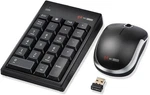 Mcsaite Wireless Numeric Keypad & Mouse Combo - One Receiver Black New. Price: $28.88.