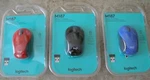Logitech M187 Mini Wireless Mouse Red , Blue Black New. Price: $18.99.
