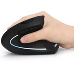 Ergonomic Mouse, Lekvey Vertical Wireless - Rechargeable 2.4G Black Open. Price: $10.00.