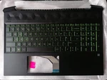 Hp Pavilion Gaming 15 Laptop Palmrest Uk Keyboard Backlit Green Keys L72597-031 Open. Price: $59.99.