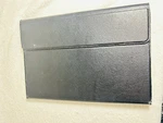 Fintie Keyboard Folio Case Black Gray Synthetic Leather Bluetooth Stand Used. Price: $20.00.