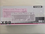 Yunzii X98 Transparent Mechanical Keyboard Clear Rgb Backlit Hot Swappable Open. Price: $60.00.