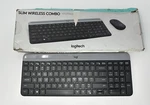 Logitech Slim Wireless Just Keyboard Without Mouse Used. Price: $21.00.