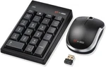 Mcsaite Wireless Numeric Keypad & Mouse Combo - One Receiver Black New. Price: $28.88.